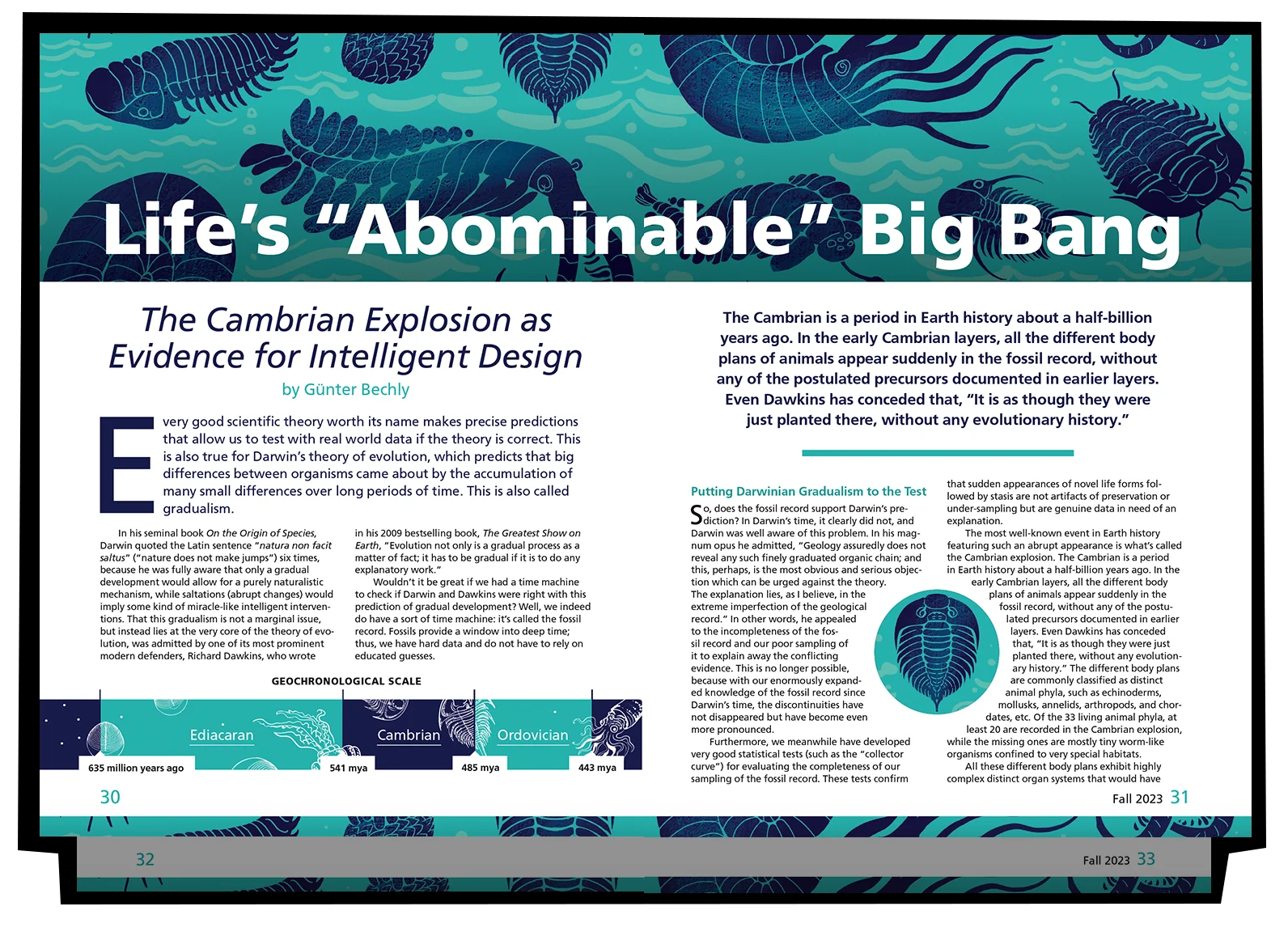 Life's Abominable Big Bang