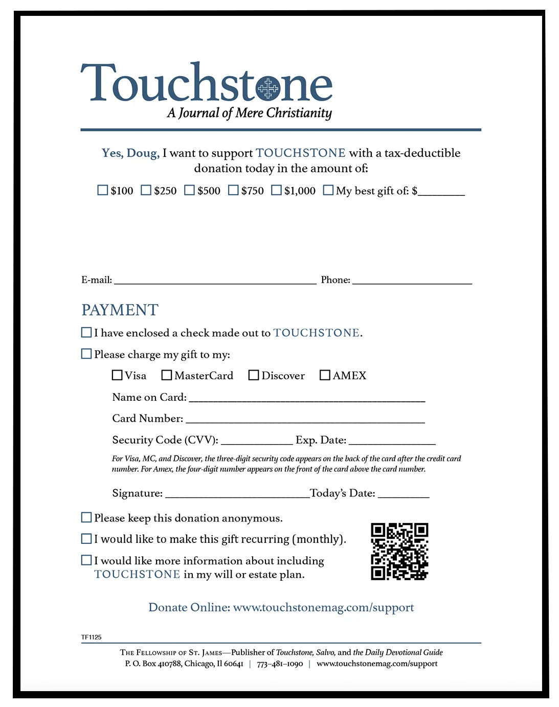 Touchstone Fundraising Campaign gallery image 1