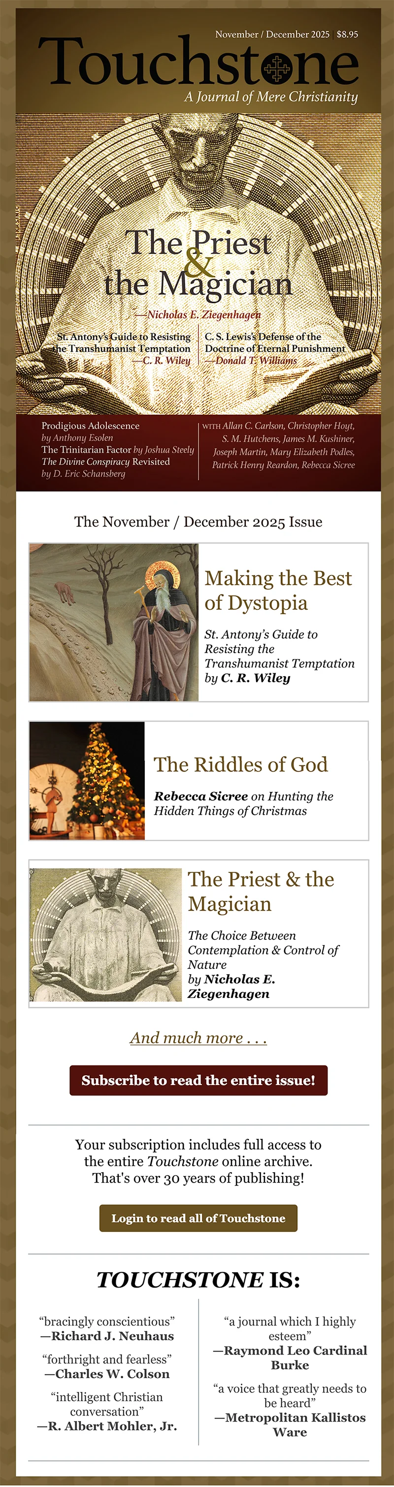 Touchstone Nov/Dec 2025 Blast