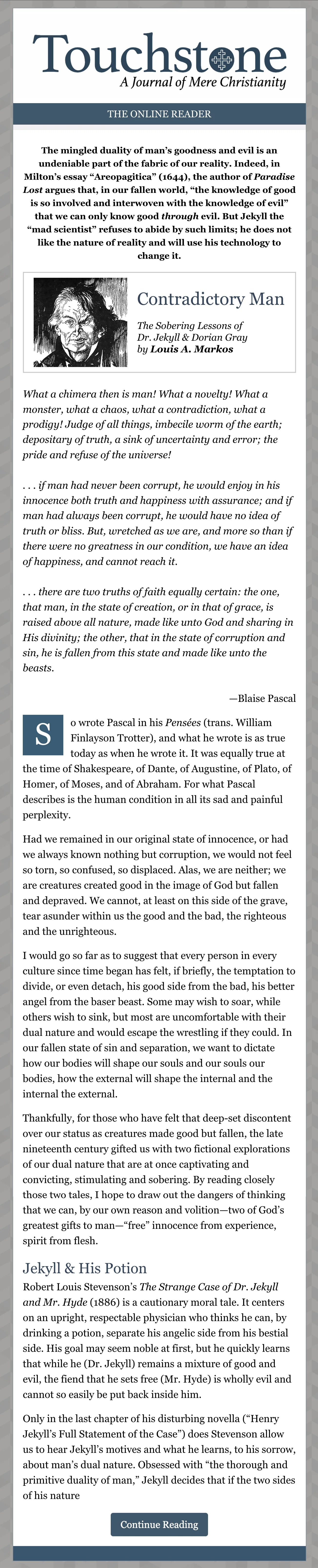 Touchstone The Online Reader